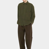 7115 by Szeki Signature Elastic Pull-Up Trouser in Taupe Brown elastic waist pant