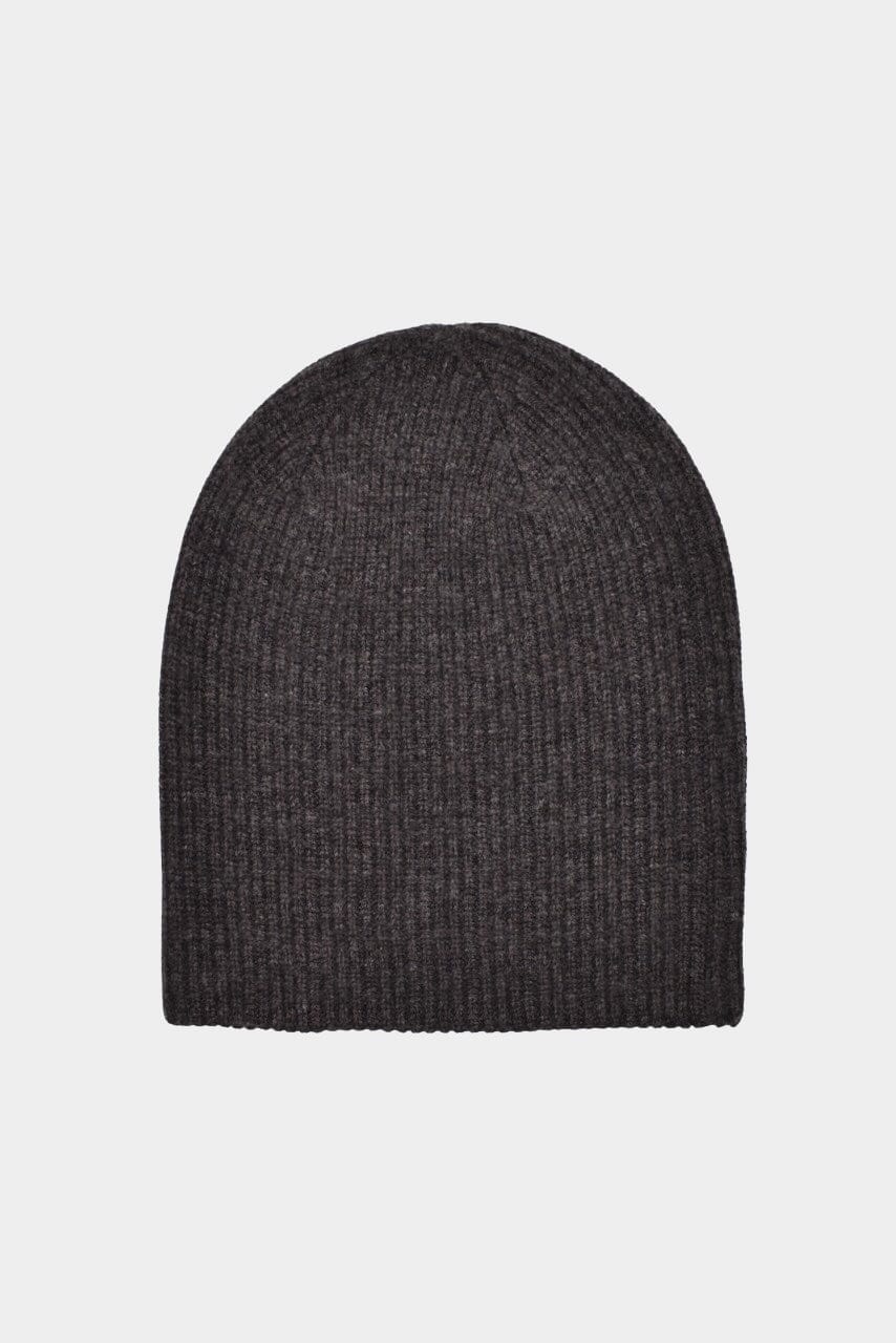 7115 by Szeki Signature Yak Beanie in Charcoal rib knit yak merino hat