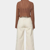 Atelier Delphine - Lousanne Top - Wood - Sweater - YUCCA, Yucca store Denver, women’s high quality knitwear.