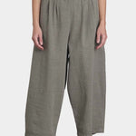 Black Crane wide pants p grey full body relaxed fit wide leg silhouette