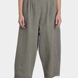 Black Crane wide pants p grey full body relaxed fit wide leg silhouette