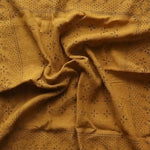 Eco Raw Studio - Raw Silk Bandana - Desert Gold x Black Ink - Bandana - YUCCA, artistic accessories, boutique near me.
