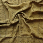 Eco Raw Studio - Raw Silk Bandana - Olive Green x Black Ink - Bandanas - YUCCA, artistic accessories, boutique near me.