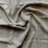 Eco Raw Studio - Raw Silk Bandana - Sage Grey x White Ink - Bandanas - YUCCA, artistic accessories, boutique near me, shop local denver.