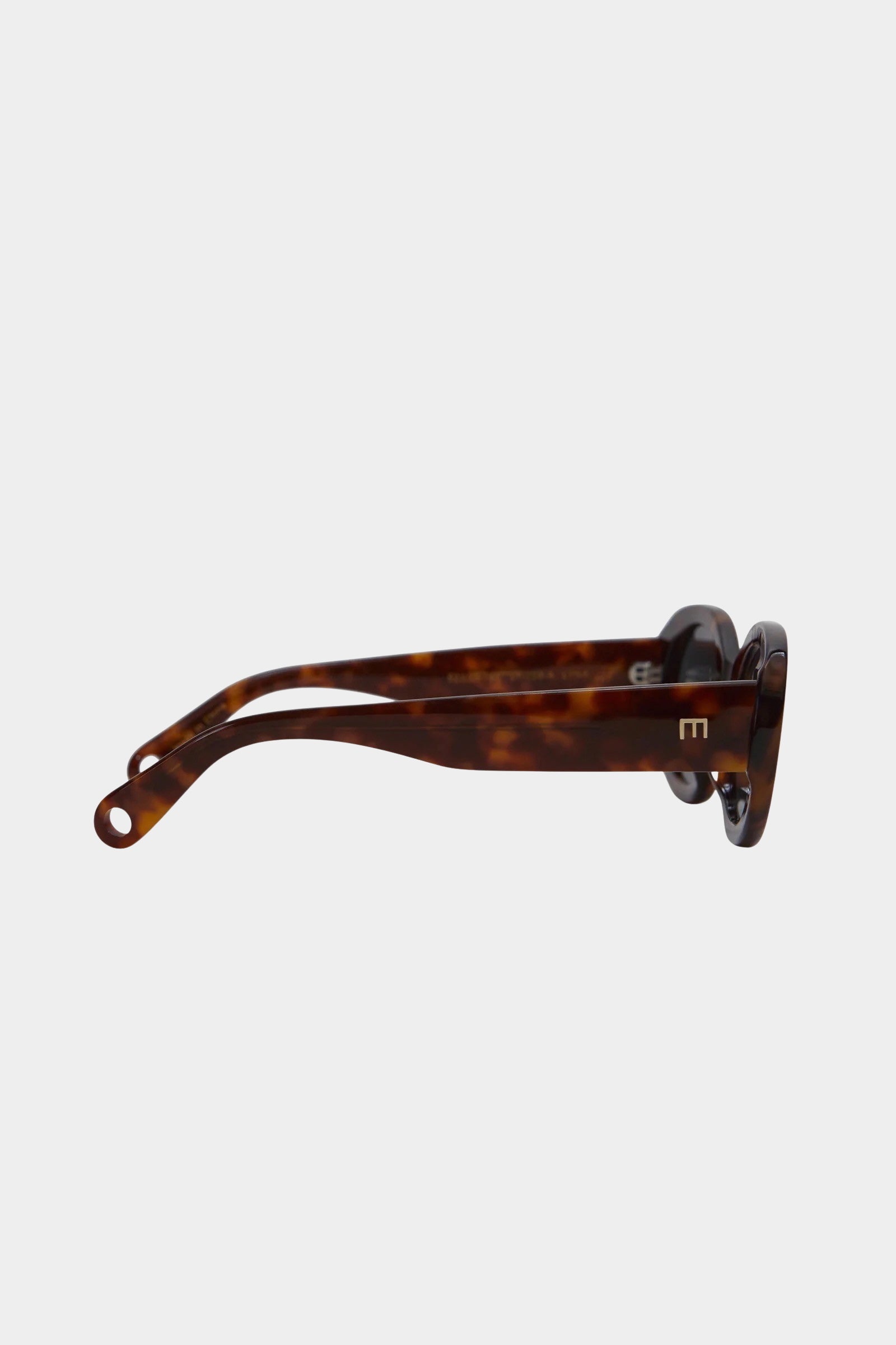 Side view of Elisa Johnson Lyna Sunglasses in Brown Tortoise available at SHOP YUCCA Denver