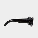 Side view of Elisa Johnson Lyna Sunglasses in Black available at SHOP YUCCA Denver