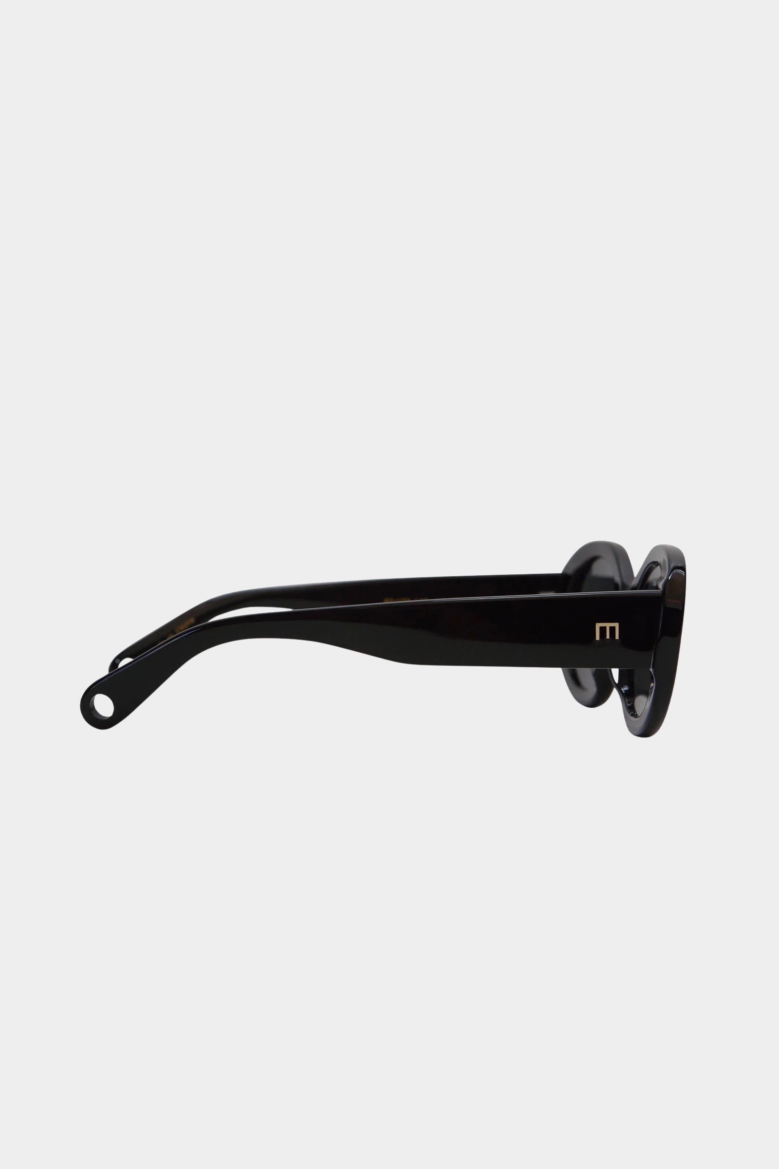 Side view of Elisa Johnson Lyna Sunglasses in Black available at SHOP YUCCA Denver