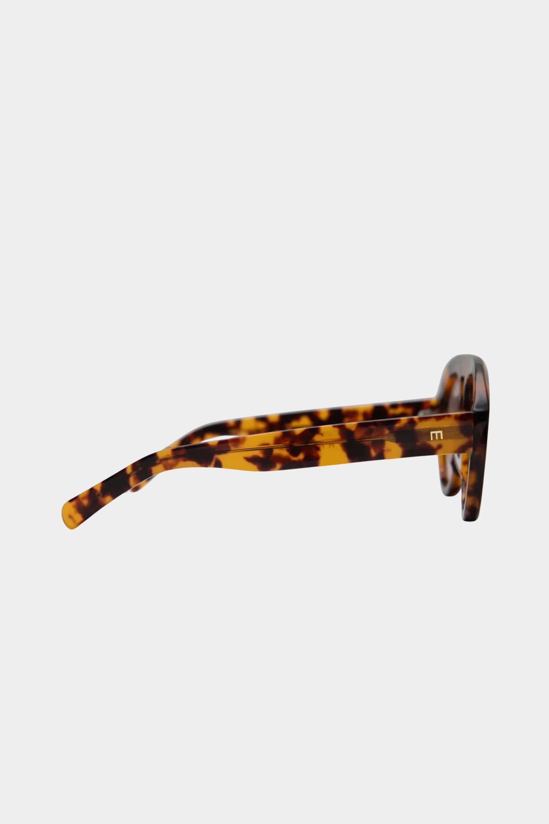 Elisa Johnson Val brown tortoise acetate sunglasses side view