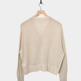 Japan Whole Garment Knit Cardigan, Natural