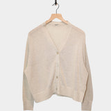 Japan Whole Garment Knit Cardigan, Natural