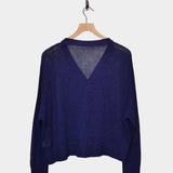 Japan Whole Garment Knit Cardigan, Navy