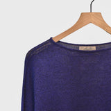 Japan Whole Garment Knit Pullover, Navy