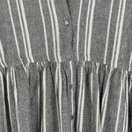 Ichi Antiquités - Random Stripe Dress - Gray - YUCCA, high quality capsule wardrobe, boutiques denver, elevated basics.