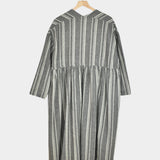Ichi Antiquités - Random Stripe Dress - Gray - YUCCA, high quality capsule wardrobe, boutiques denver, elevated basics.