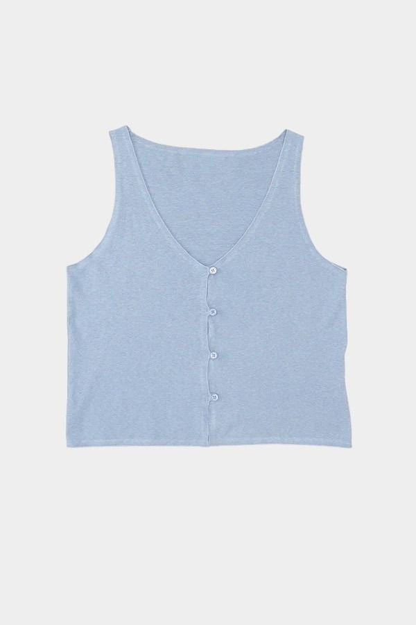 Jungmaven Anacapa vest rain washed tank vest front view