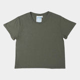 Cropped Ojai Tee, Olive Green