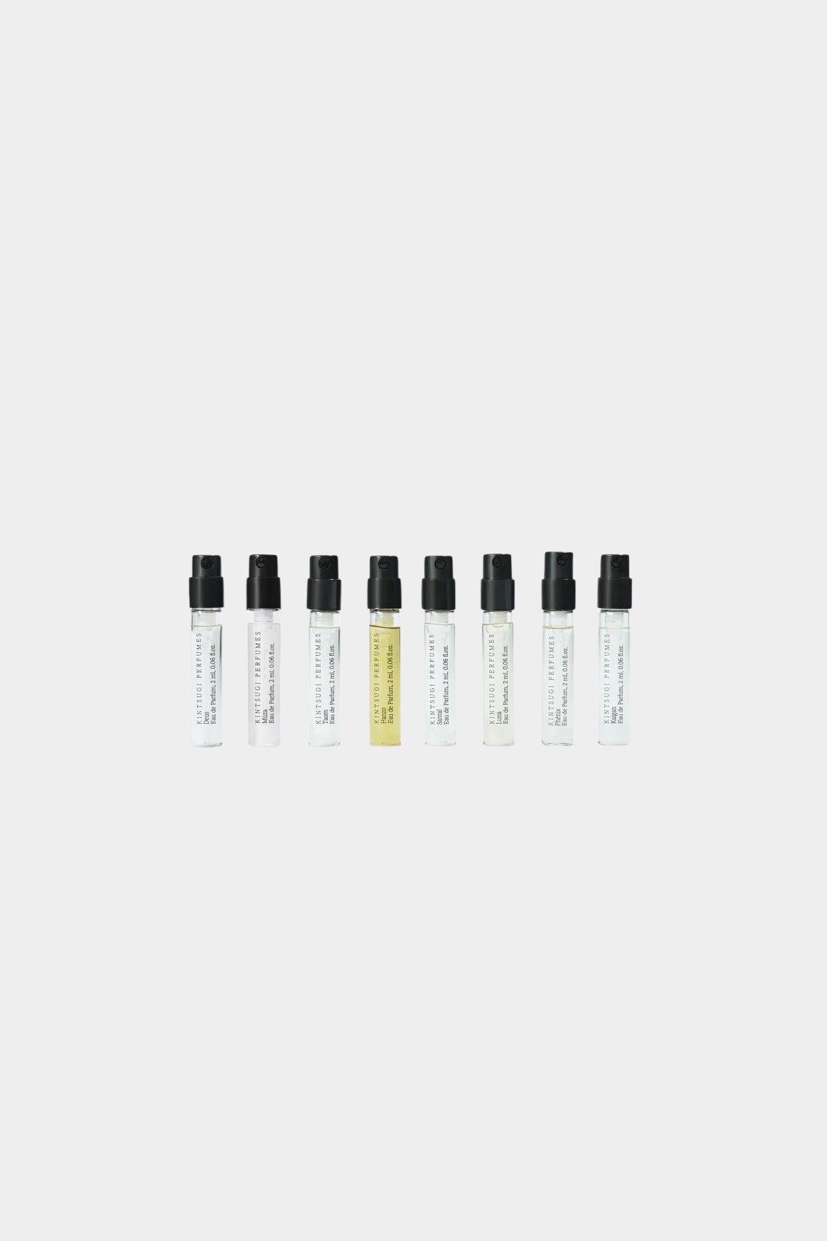 Kintsugi Perfumes Discovery Set with multiple glass sample vials