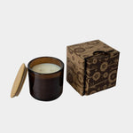 Los Poblanos Vela de la Alhucema Lavender Candle with gift box and wooden lid, unlit product view at YUCCA Denver