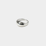 Maslo - Outlined Domed Ring - Sterling Silver - Rings - YUCCA, sculptural artistic jewelry for women, unique jewelry Denver.