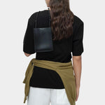 Mijeong Park oversized black cotton t shirt back view relaxed minimalist crewneck womens designer cotton tee