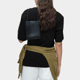 Mijeong Park oversized black cotton t shirt back view relaxed minimalist crewneck womens designer cotton tee