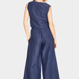 barcelona sunrise top blueberry styled outfit with matching pant shop yucca denver