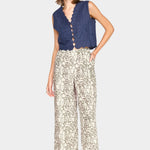 barcelona sunrise top blueberry back view cropped fit shop yucca denver