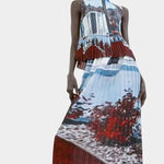 No.6 Rae Tank Cinema with pleated texture and abstract photo print at SHOP YUCCA Denver