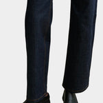 Rachel Comey Barla Mule Black front view styled with dark denim at YUCCA Denver