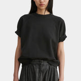 Rachel Comey Billi Sweatshirt Charcoal front view showing short raglan sleeves at YUCCA Denver