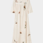 Rodebjer Salem dress cream multi product flat lay square neckline floral print