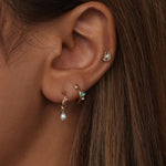 wwake - Caged Pearl Stud Earring - Earrings - YUCCA, artistic jewelry for women, boutique near me.