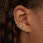 Wwake - Crossed Stick Wisp - Earrings - YUCCA, artistic jewelry for women, boutique stores near me, unique jewelry denver.