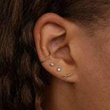 Wwake - Crossed Stick Wisp - Earrings - YUCCA, artistic jewelry for women, boutique stores near me, unique jewelry denver.