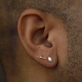 Wwake - Irregular Pearl Earring - Earrings - YUCCA, boutique stores near me, unique jewelry denver, capsule wardrobe.