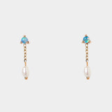 WWAKE large opal and pearl shower earrings at SHOP YUCCA Denver