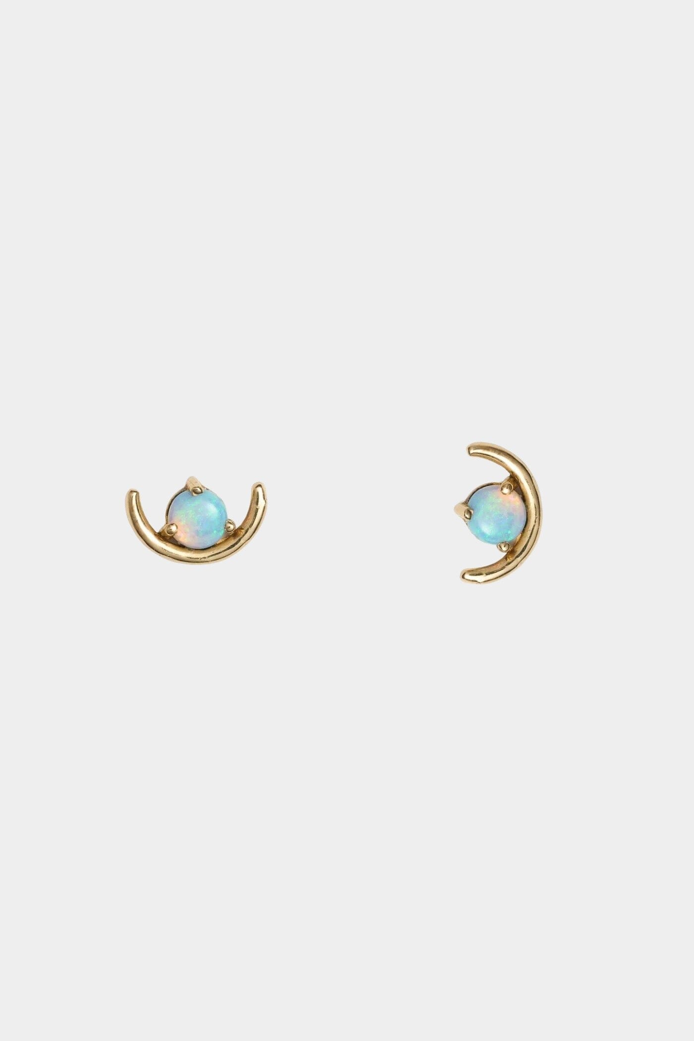 Wwake - Large Opal Arc Earring - Earrings - YUCCA, artistic jewelry for women, boutique near me.