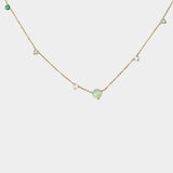 WWAKE opal and diamond necklace layered with gold jewelry at SHOP YUCCA Denver